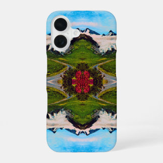 Funda Para iPhone 16 Vintage EE. UU. Alaska glaciar Worthington verano
