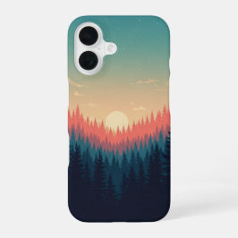 Funda Para iPhone 16 Vintage Forest Gradient