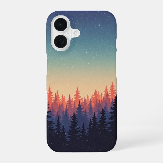 Funda Para iPhone 16 Vintage Forest Gradient (Reverso )