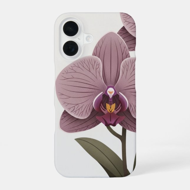 Funda Para iPhone 16 Vintage Geometric Orchid (Reverso )