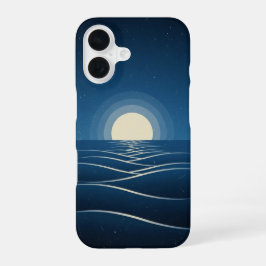 Funda Para iPhone 16 Vintage Lunar Waves