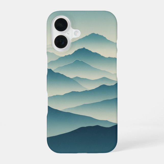Funda Para iPhone 16 Vintage Mountain Ranges (Reverso )