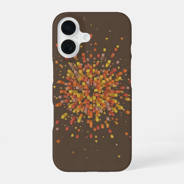 Funda Para iPhone 16 Vintage Pixel Explosion (Reverso )