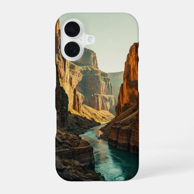 Funda Para iPhone 16 Vintage River Canyon (Reverso )