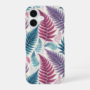 Funda Para iPhone 16 Vintage-style botanical fern leaves