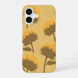 Funda Para iPhone 16 Vintage Sunflower Buds