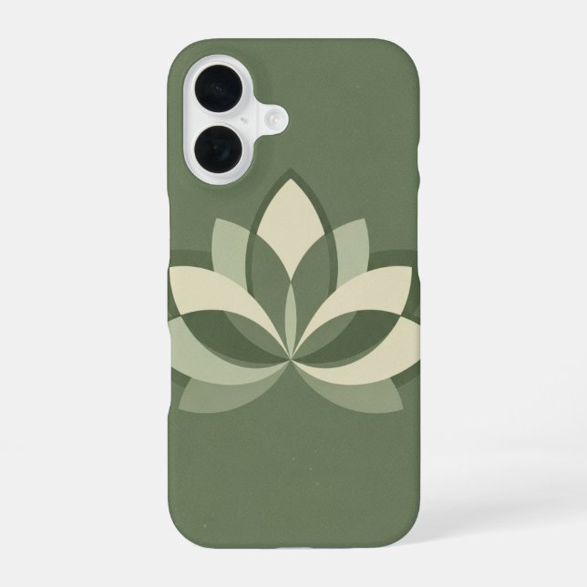 Funda Para iPhone 16 Vintage Symmetrical Lotus (Reverso )