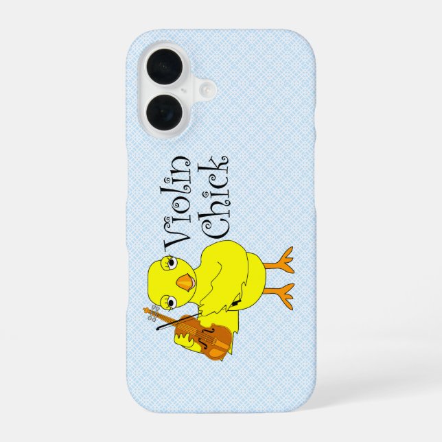 Funda Para iPhone 16 Violin ChickText (Reverso )