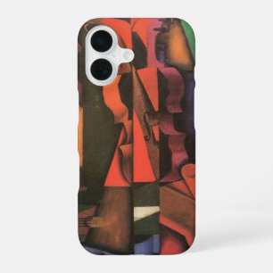 Funda Para iPhone 16 Violín y Guitarra por Juan Gris, Arte Cubista Vint