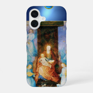 Funda Para iPhone 16 VIRGEN CON NIÑO CONCIERTO DE ÁNGELES, Piedra Preci