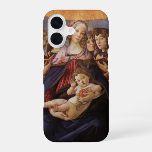 Funda Para iPhone 16 Virgen y Niño con Ángeles por Sandro Botticelli