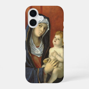 Funda Para iPhone 16 Virgen y Niño de Giovanni Bellini