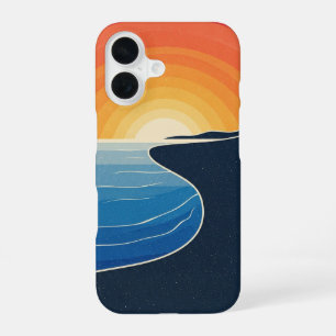 Funda Para iPhone 16 Vista antigua de acantilados marítimos
