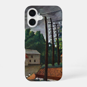 Funda Para iPhone 16 Vista de Malakoff de Henri Rousseau, Arte Vintage