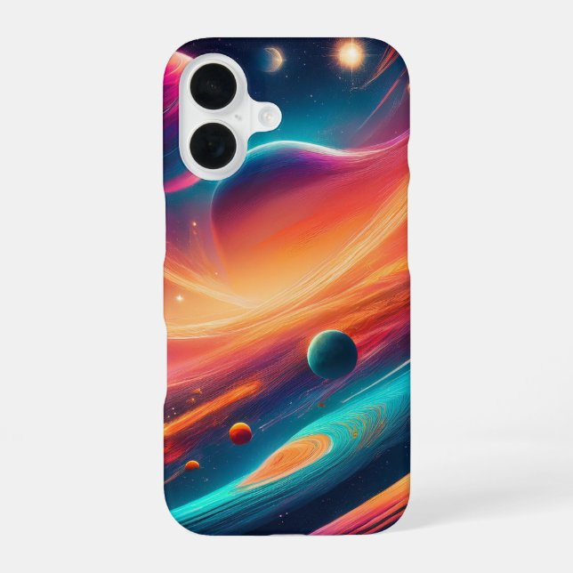 Funda Para iPhone 16 Vista espacial (Reverso )