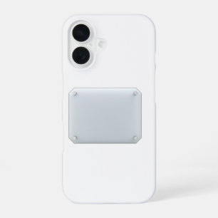 Funda Para iPhone 16 Vista frontal de letrero de vidrio transparente