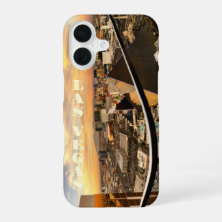 Funda Para iPhone 16 Vista panorámica de Las Vegas Estuche Premium Phon