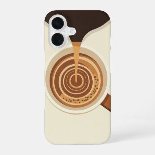Funda Para iPhone 16 Vista superior de espresso vintage