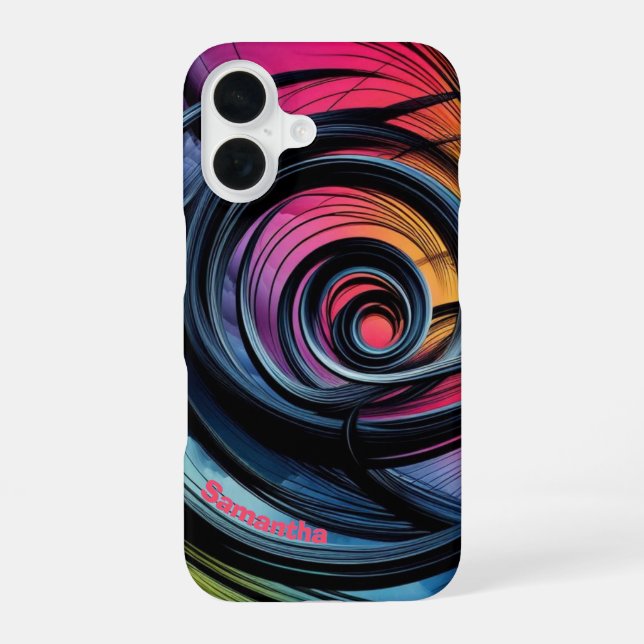 Funda Para iPhone 16 Vórtice de Color (Reverso )
