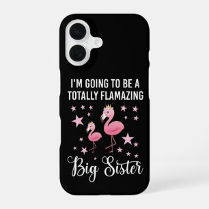 Funda Para iPhone 16 Voy a ser una hermana totalmente flamante