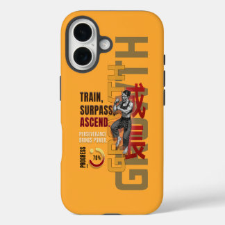 FUNDA PARA iPhone 16 VYTROS ENTRENAMIENTO "CRECIMIENTO" INSPIRADO