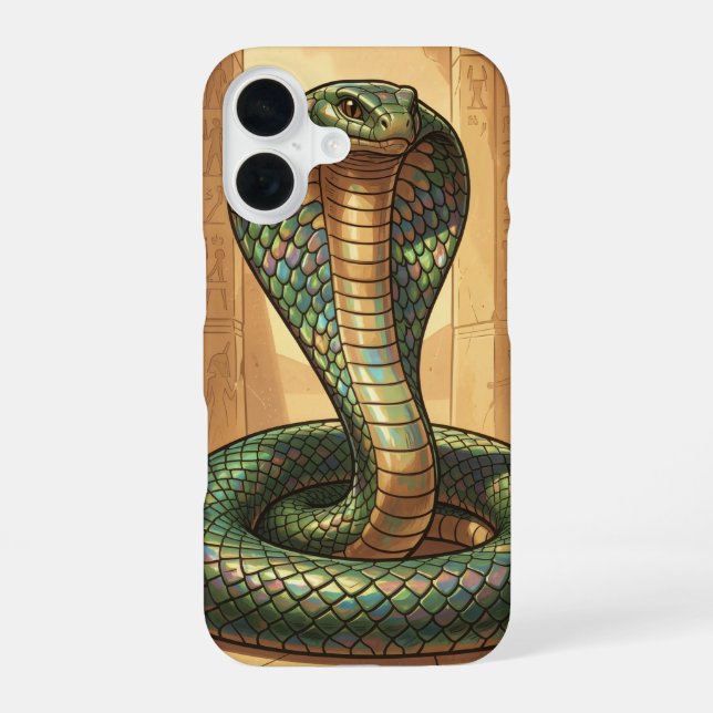 Funda Para iPhone 16 Wadjet – Ägyptische Schlangengöttin (Reverso )
