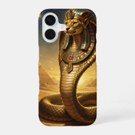 Funda Para iPhone 16 Wadjet – Egyptian Cobra Goddess
