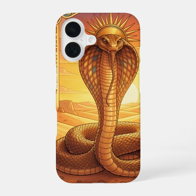 Funda Para iPhone 16 Wadjet – Egyptian Cobra Goddess´1 (Reverso )