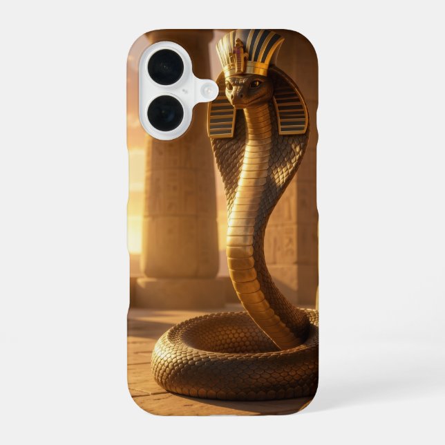Funda Para iPhone 16 Wadjet – Egyptian Cobra Goddess´6 (Reverso )