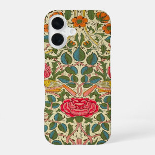 Funda Para iPhone 16 William Morris Rosa Floral Chintz Rosa