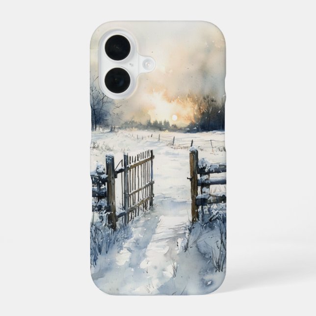Funda Para iPhone 16 Winter Gate at Sunrise (Reverso )
