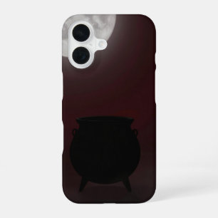 Funda Para iPhone 16 Witch Cauldron Under Full Moon Case