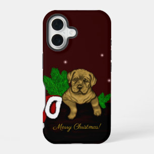 Funda Para iPhone 16 XMas Puppy