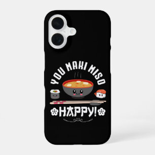 Funda Para iPhone 16 You Maki Miso Feliz - Fideos Japoneses Cute Kawaii