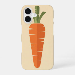 Funda Para iPhone 16 Zanahoria estilizada vintage