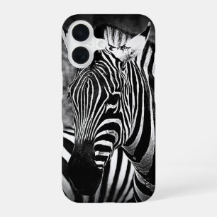 Funda Para iPhone 16 Zebra blanca y negra * Estuche para iPhone Funda-M