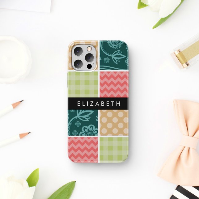 Funda Para iPhone 16 Zigzag, Chevron, Cuadros Escoceses, Lunares, Tu No (Subido por el creador)