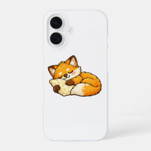 Funda Para iPhone 16 Zorro dormido lindo y acogedor