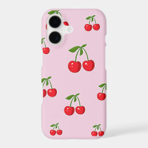 Funda para iPhone 17 con patrón vibrante de cereza