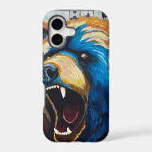 Funda para iPhone 17 de Pintura de Oso Grizzly - A