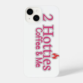 Funda Para iPhone 14 2 hotties coffee & me quote for hot people 