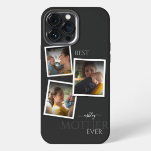Funda Para iPhone 13 Pro Max 3 Collage de Fotos Mamá Familia Día de la Madre In