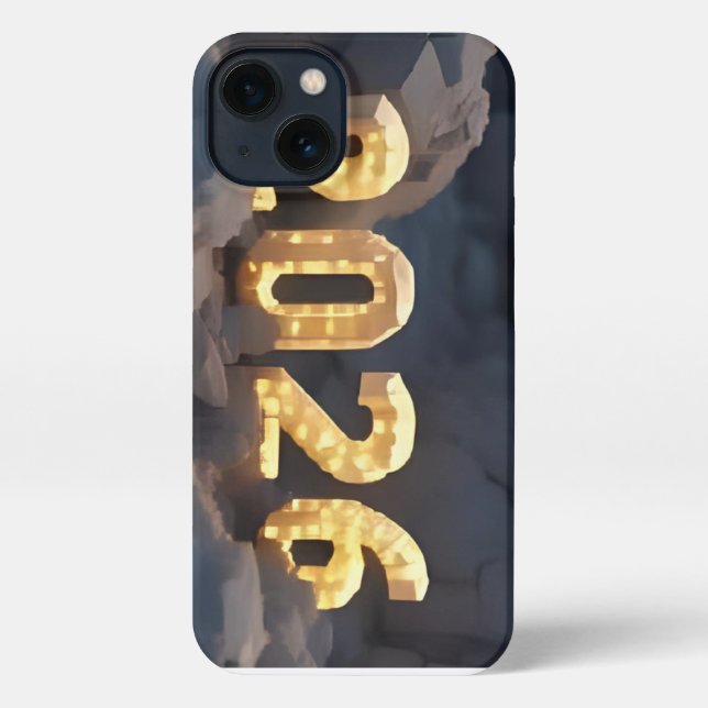 Funda Para iPhone  3D Number Design for New Year 2026 (Reverso )