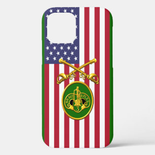 Funda Para iPhone 12 3er Caballería Blindada Sables Cruzados USA Bander