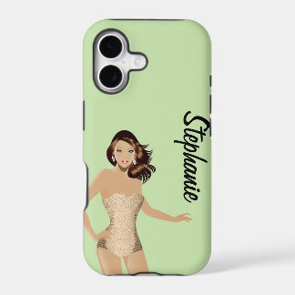 Funda para iPhone 5 Chica Traje de Baño Verde Mate