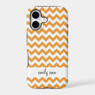 Funda para iPhone 5 con Chevrones Naranja en ZigZa