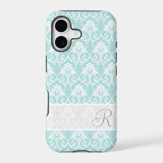 Funda para iPhone 5 con patrón de monograma Aqua D