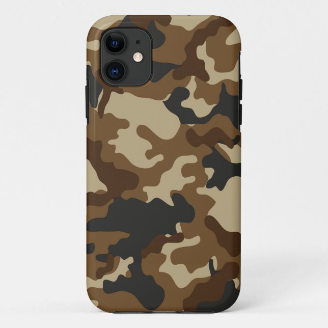 Funda para iPhone 5 de Brown Camo (Reverso)