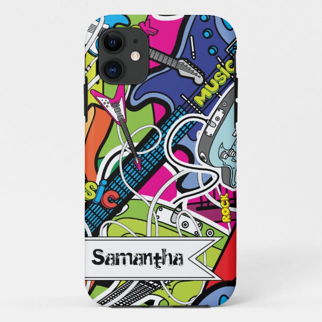 Funda para iPhone 5 de Guitar Rock Star Mate ID™ (Reverso)