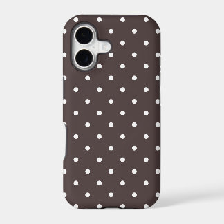 Funda para iPhone 5 de lunares marrón estilo años